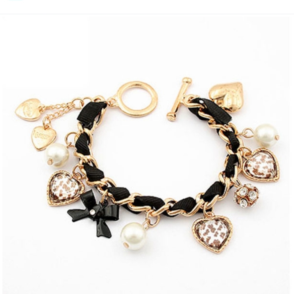 Metal bow Velvet Bracelet